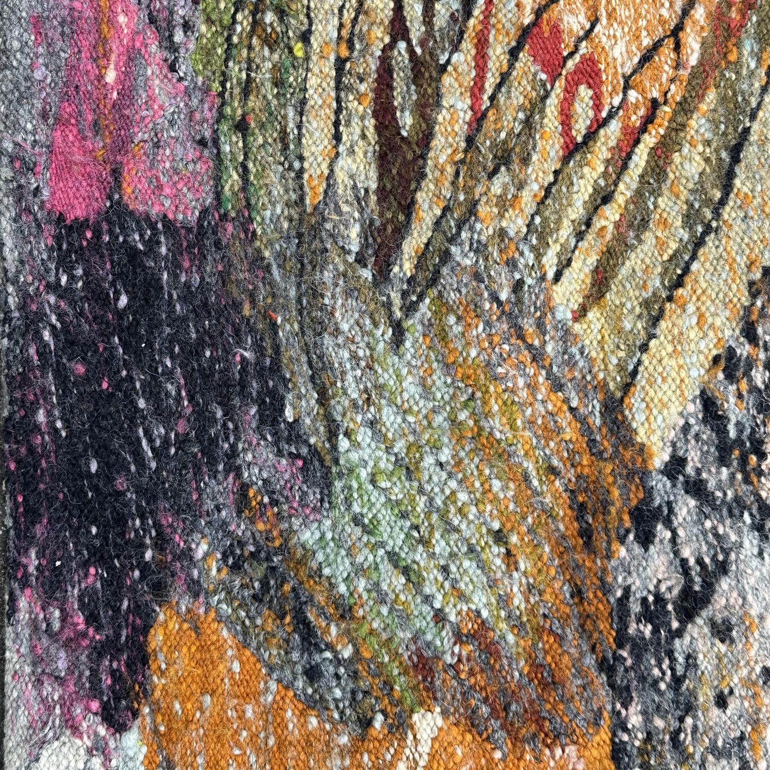 Goblin Hand Woven in Wool, Poland 1955, Abstraction of a Landscape In Excellent Condition For Sale In London, GB