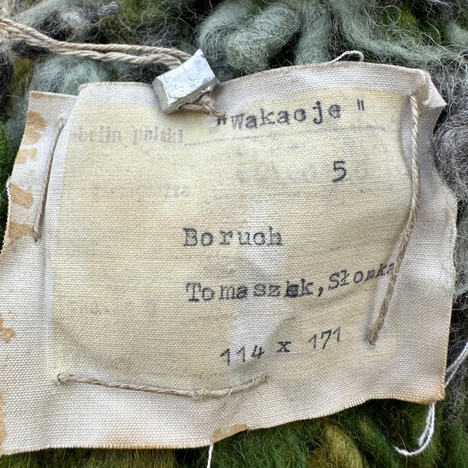Goblin Hand Woven in Wool, Poland 1955, Abstraction of a Landscape For Sale 5