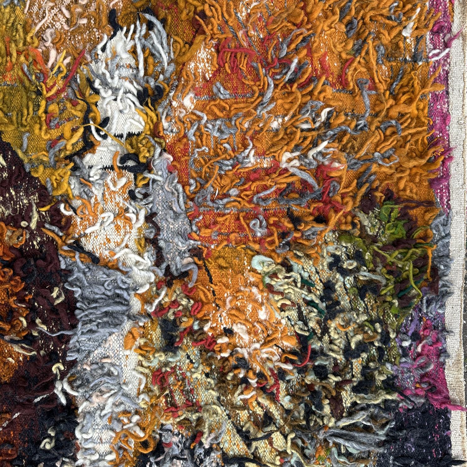 Goblin Hand Woven in Wool, Poland 1955, Abstraction of a Landscape For Sale 4