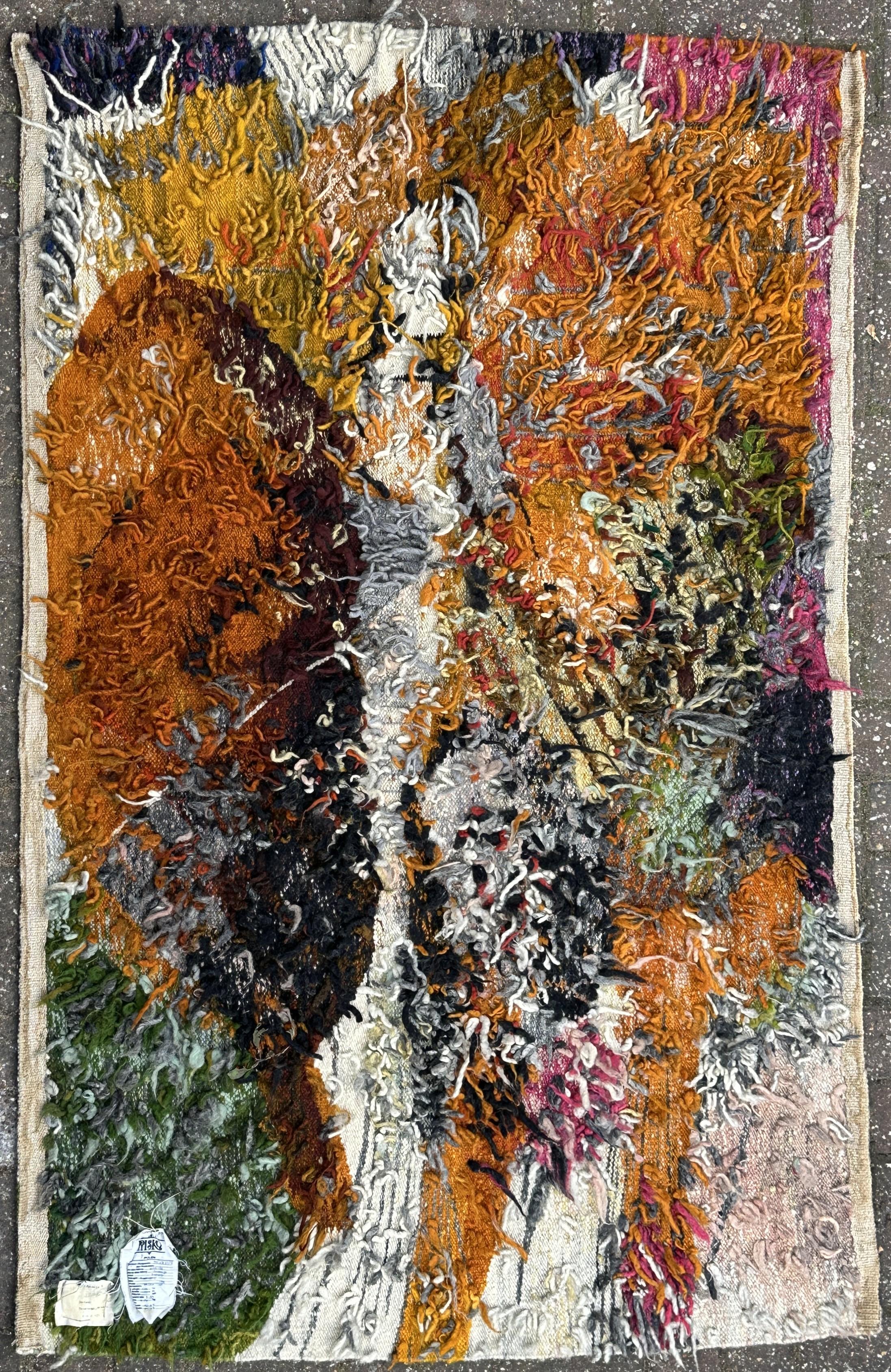 Goblin Hand Woven in Wool, Poland 1955, Abstraction of a Landscape For Sale 3