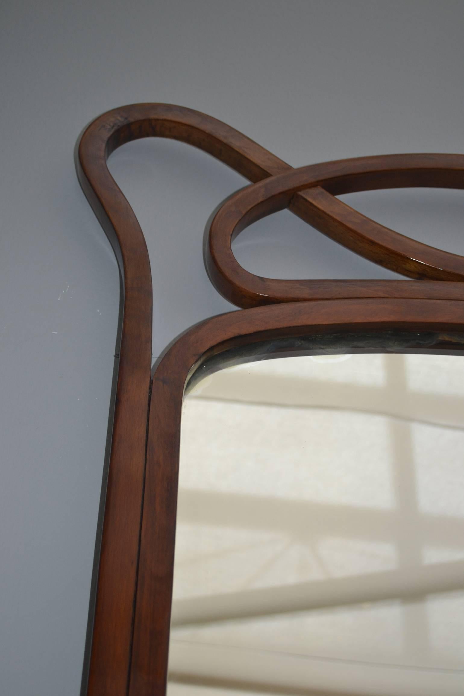 Thonet Bentwood Mirror and Console Stand In Excellent Condition In London, GB