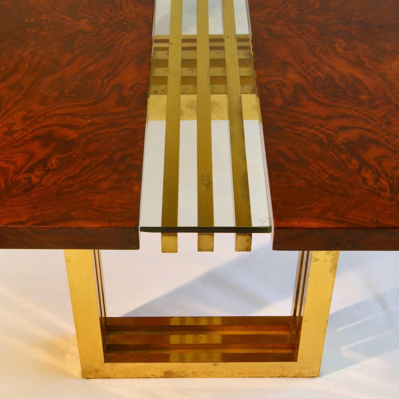 brass and wood furniture