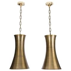 Two Bronze Hourglass Pendants 5