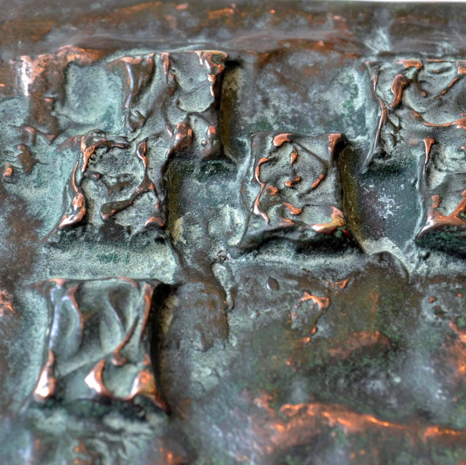 European Copper Bronze Push and Pull Relief Door Handle