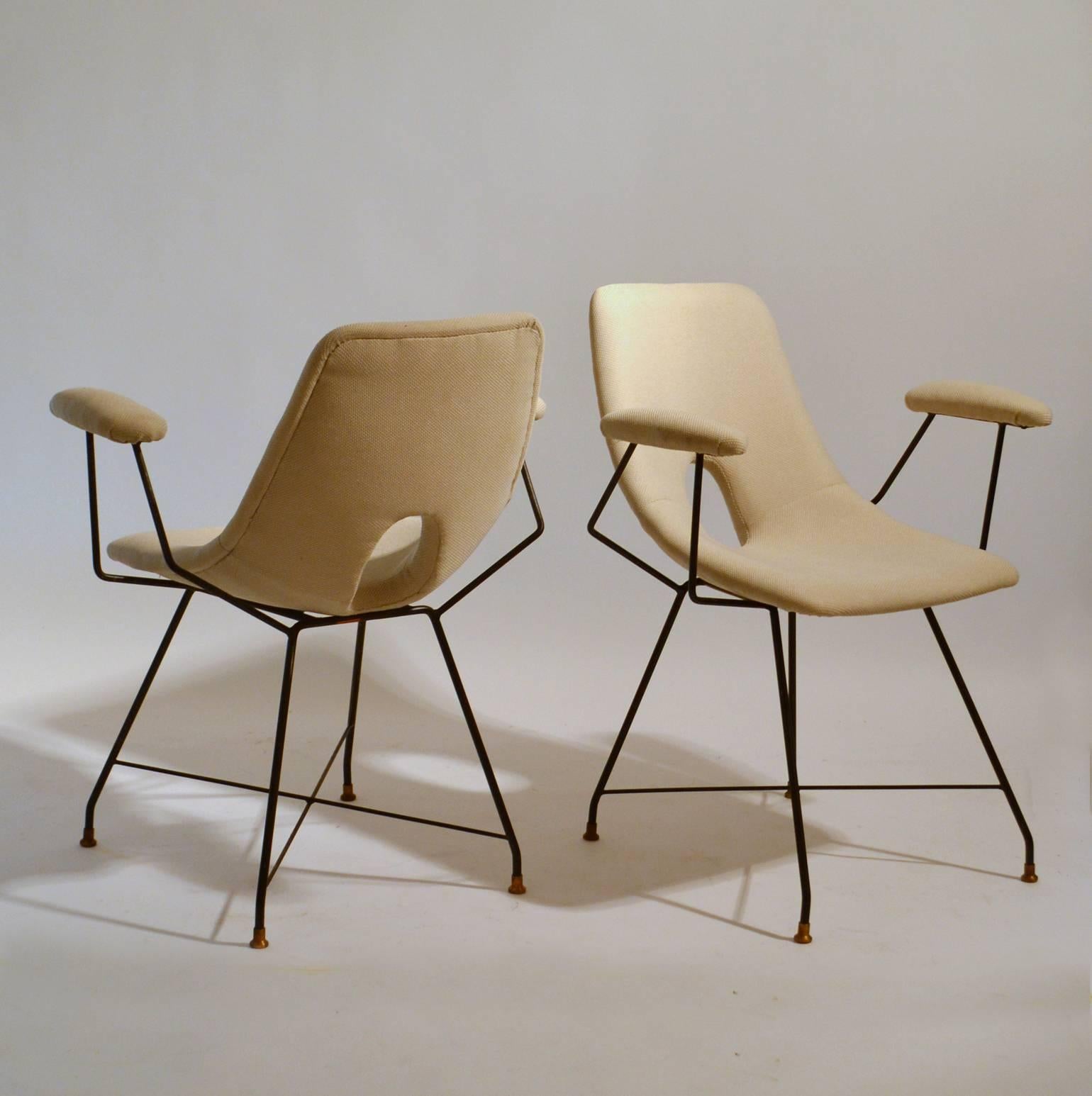 Mid-Century Modern Six Cosmos Dining Chairs by Augusto Bozzi for Saporiti