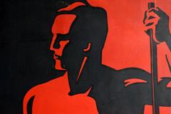 Art Deco Poster Advertising Ciney Belgium Ovens in Red and Black