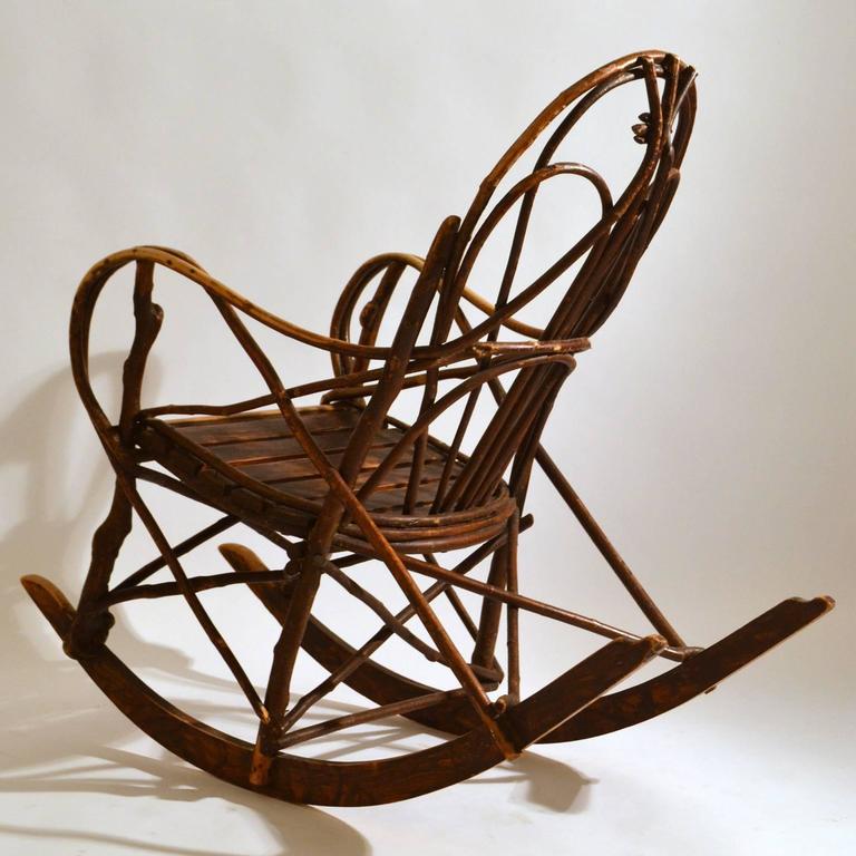 Early 20th Century Scandinavian Rocking Chair Bent Wood ...