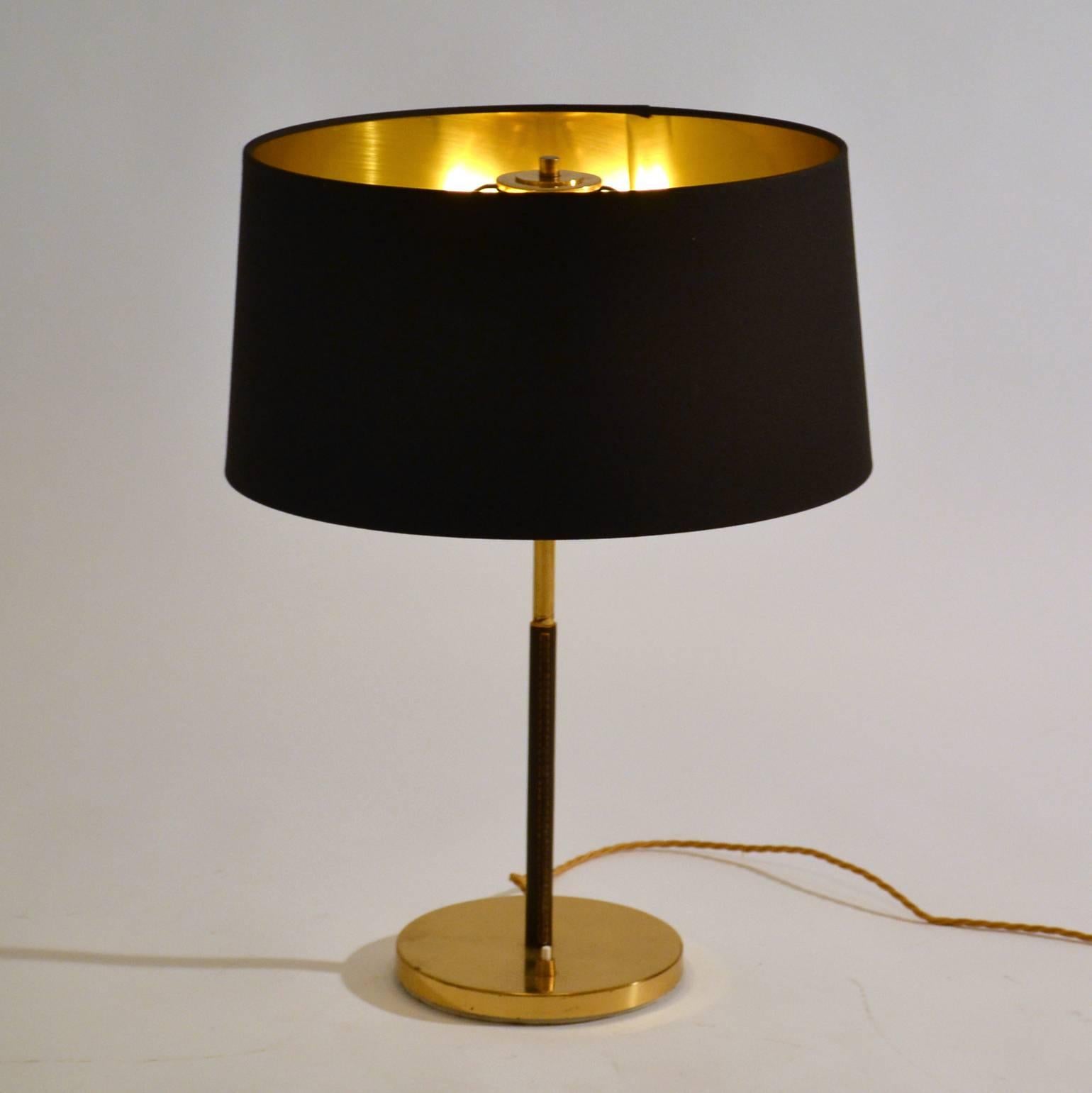 gold black lamp