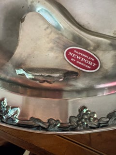 Vintage Newport silver plate oval serving plate by Gorham