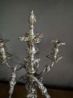 Vintage 5-light silver-plated candelabrum early 20 th century