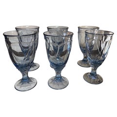 Servizio da tè vintage Noritake "Sweet Swirl", azzurro, composto da 6 pezzi