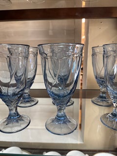 Servizio da tè vintage Noritake "Sweet Swirl", azzurro, composto da 6 pezzi