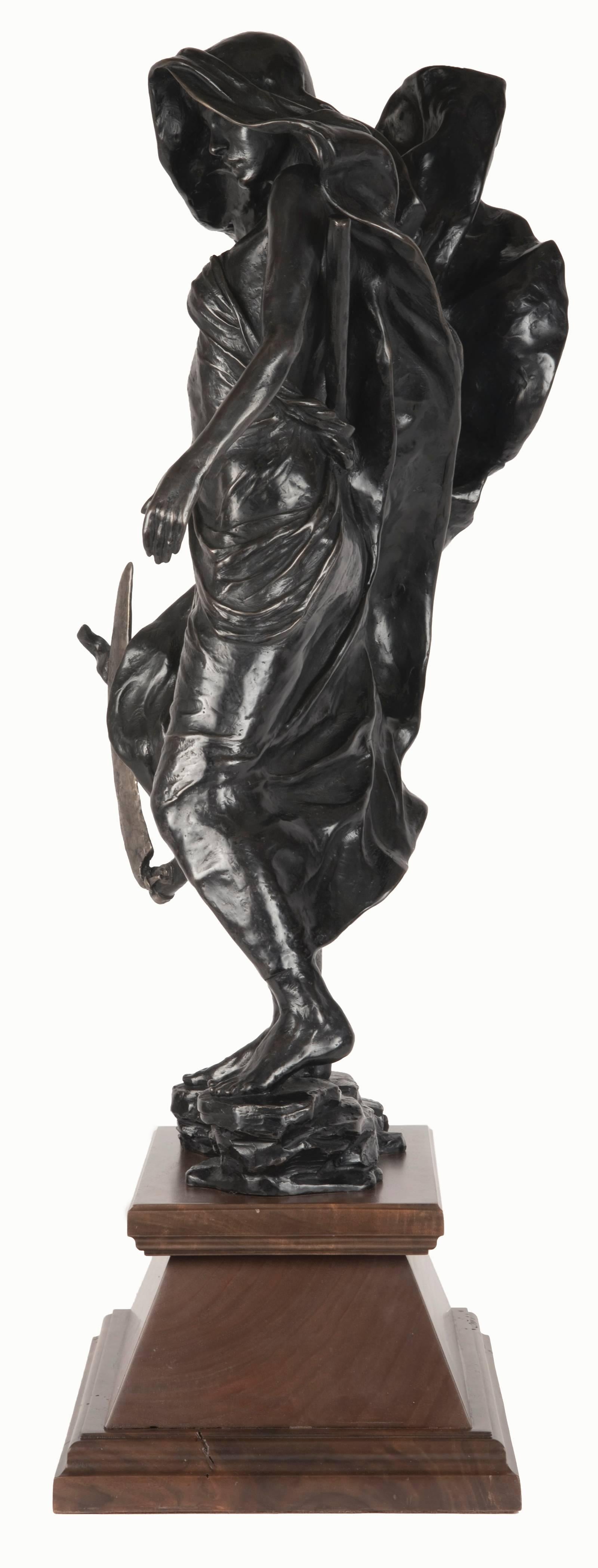 American 21st Century Bronze of the Reaper by Tyson Snow