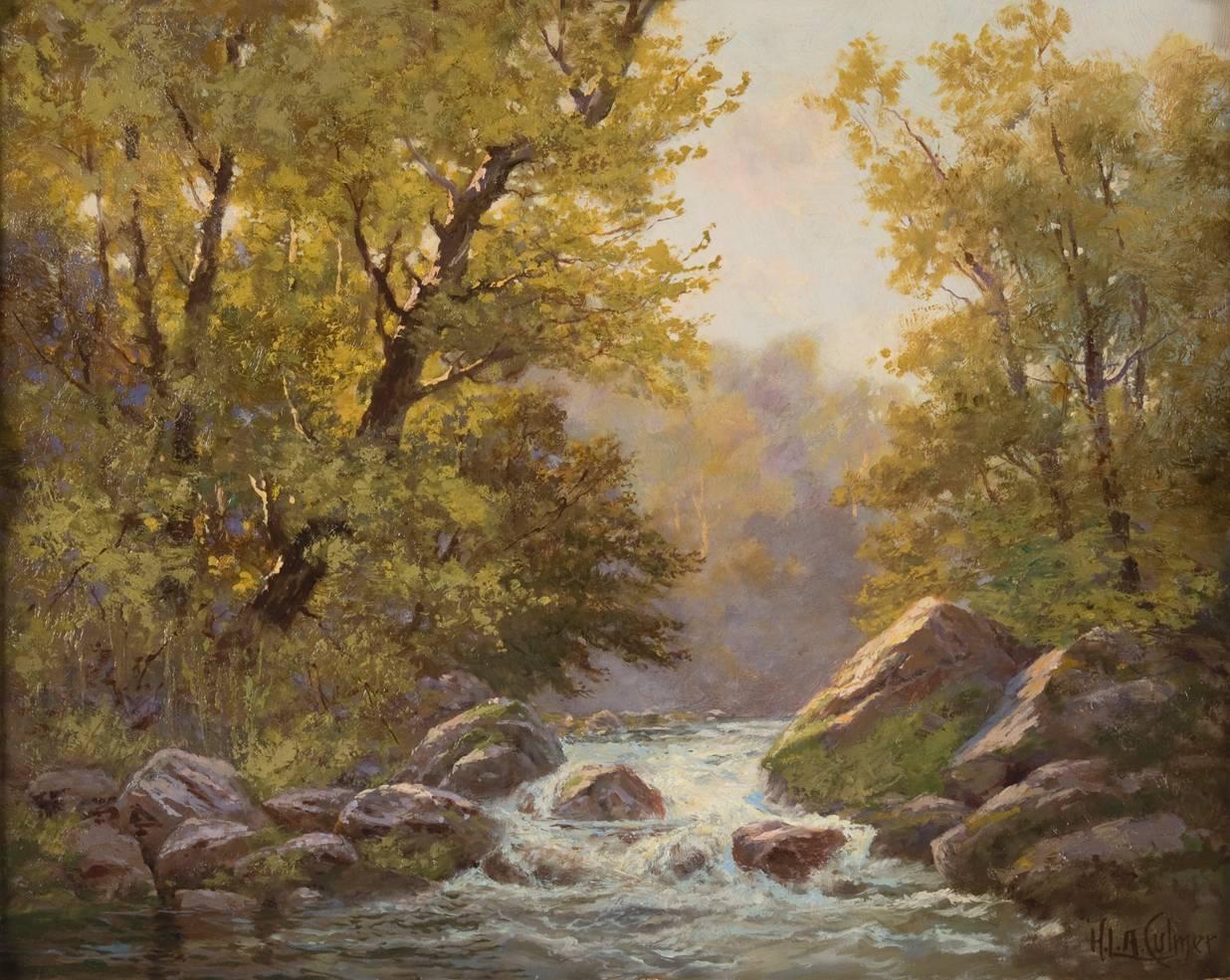 American 20th Century Painting Titled Trout Brook ‘Utah’ by Henry Culmer