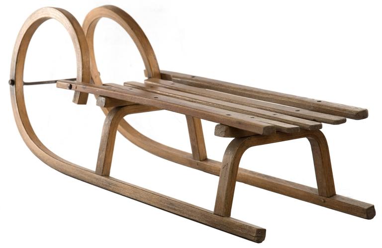 19th Century Grindelwald Ram's Horn Wooden Sled at 1stDibs rams horn