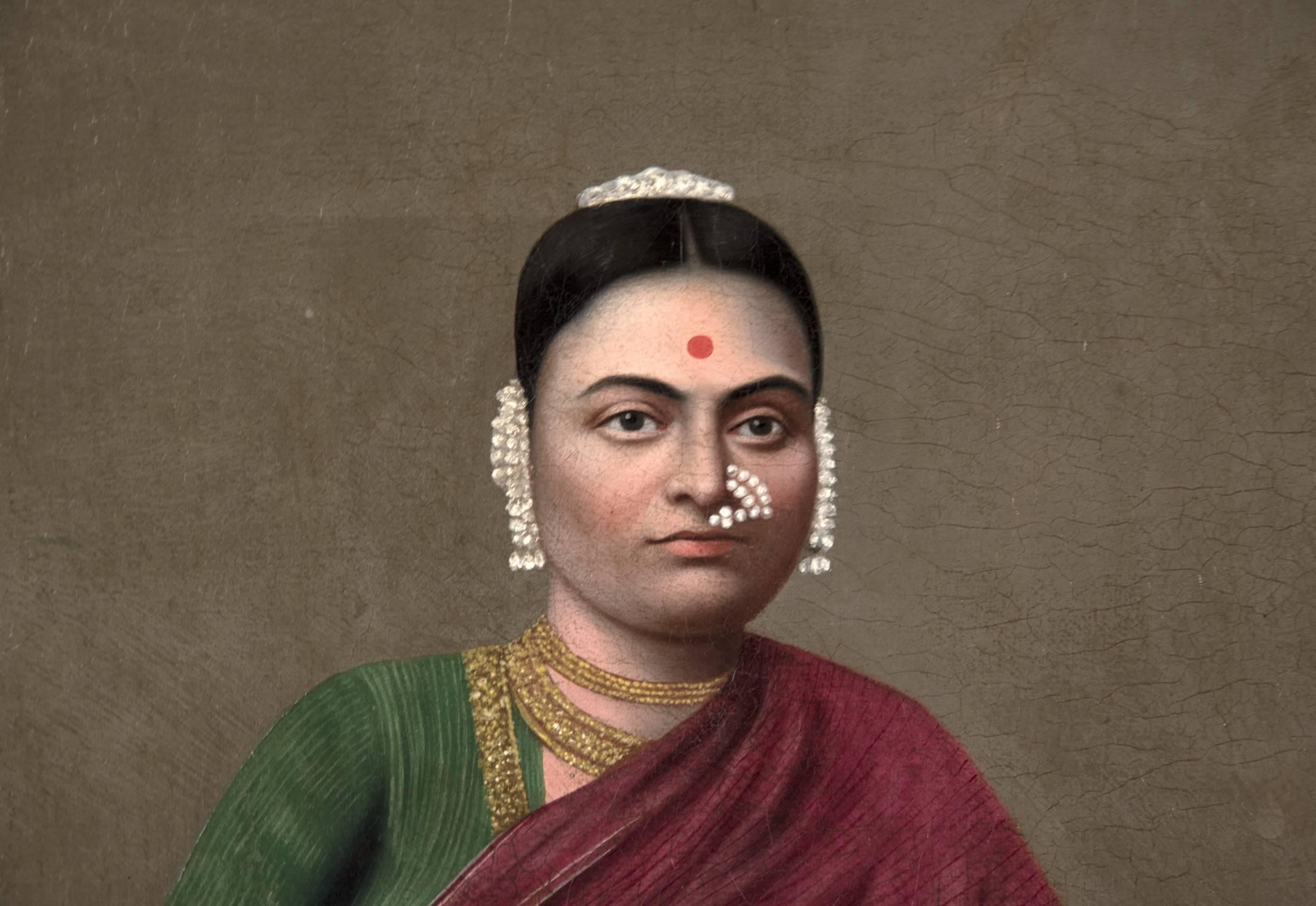 Anglo-Indian 19th Century Portrait titled 