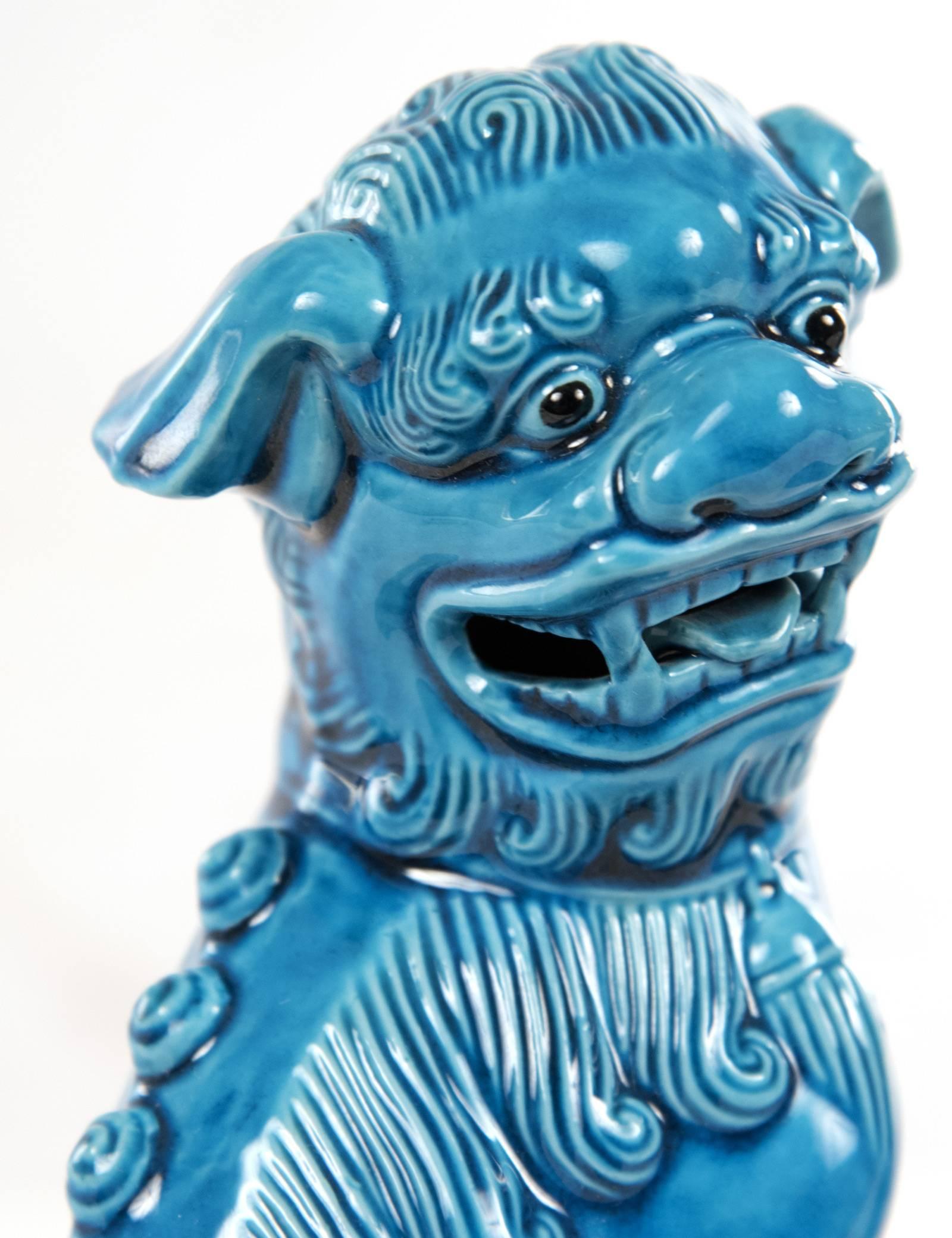 turquoise foo dog