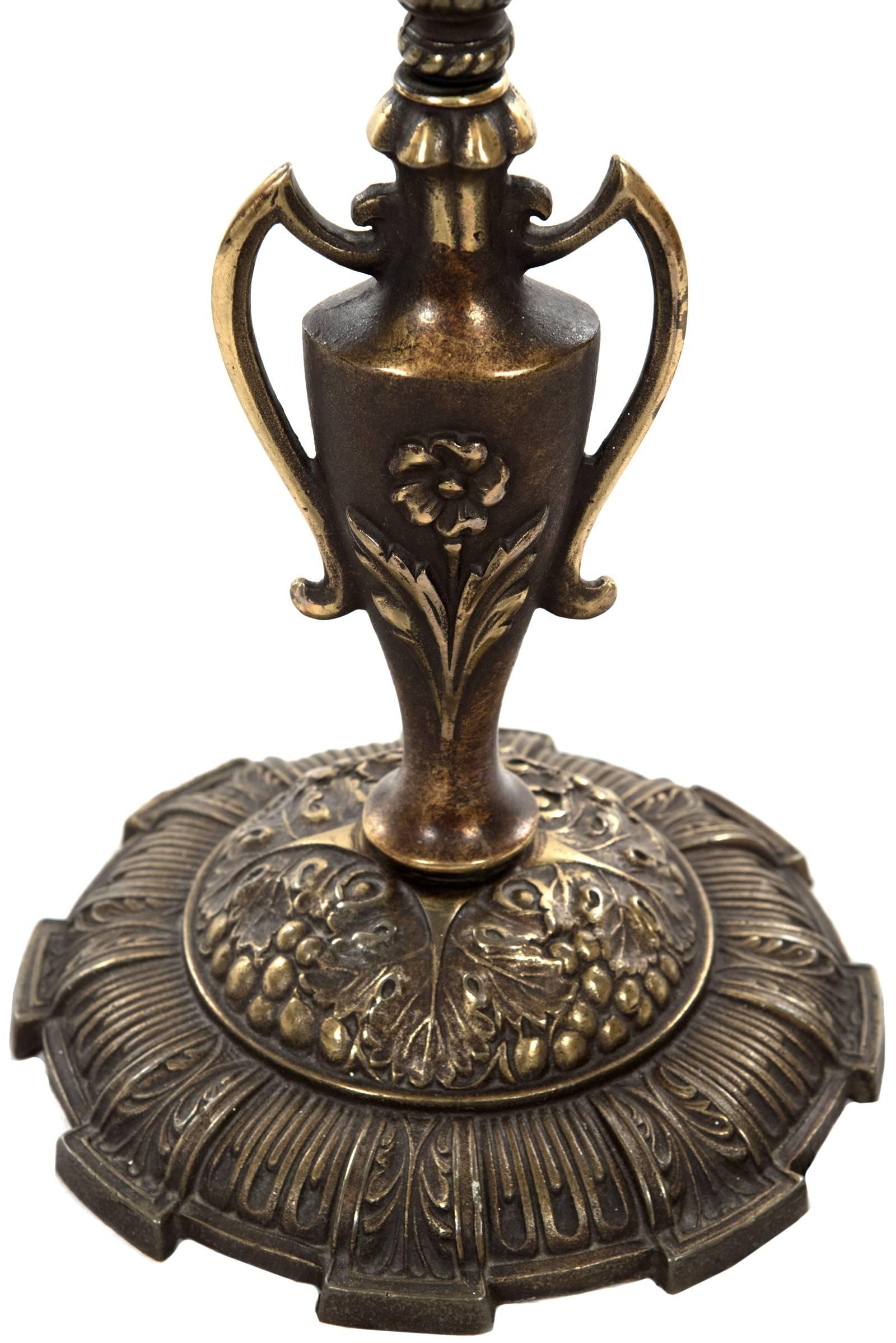 European Neoclassical Bronze Floor Lamp