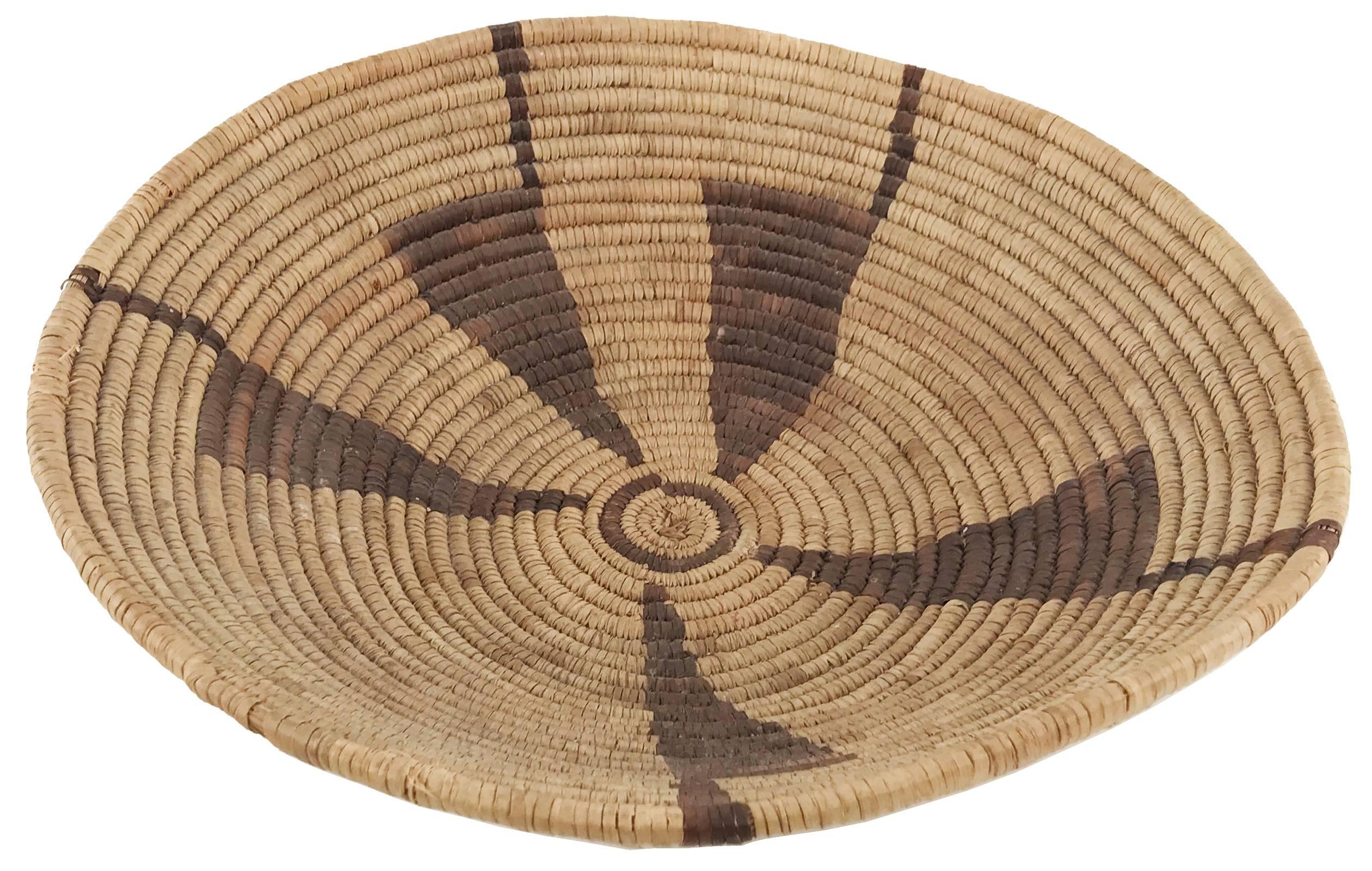 Woven South West Native American Twined Shallow Bowl or Tray