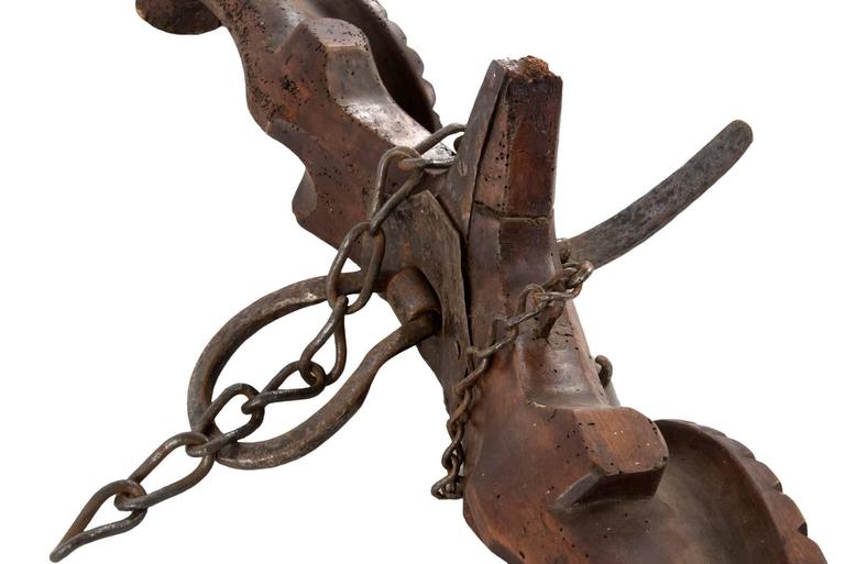 French Carved Walnut Double Cattle Yoke at 1stDibs