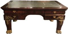 French Empire Style Mahogany Bureau Plat