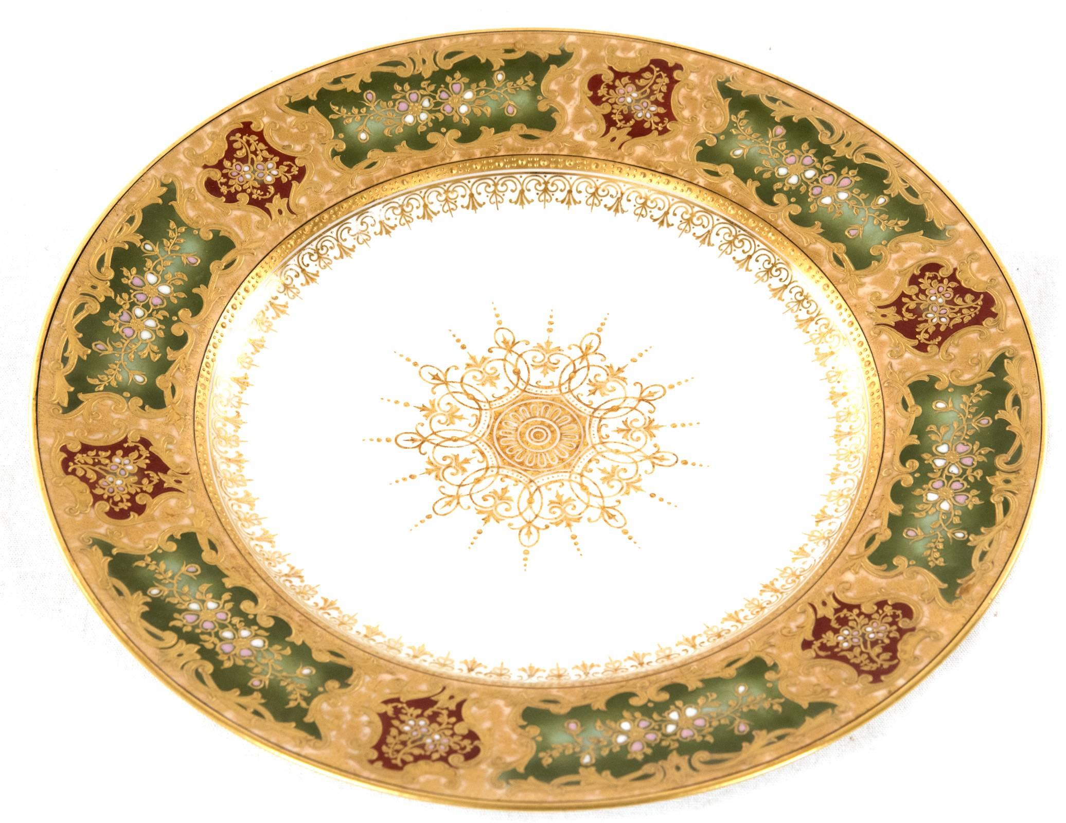 Exceptional Wahliss Wien Porcelain Service In Good Condition In Salt Lake City, UT