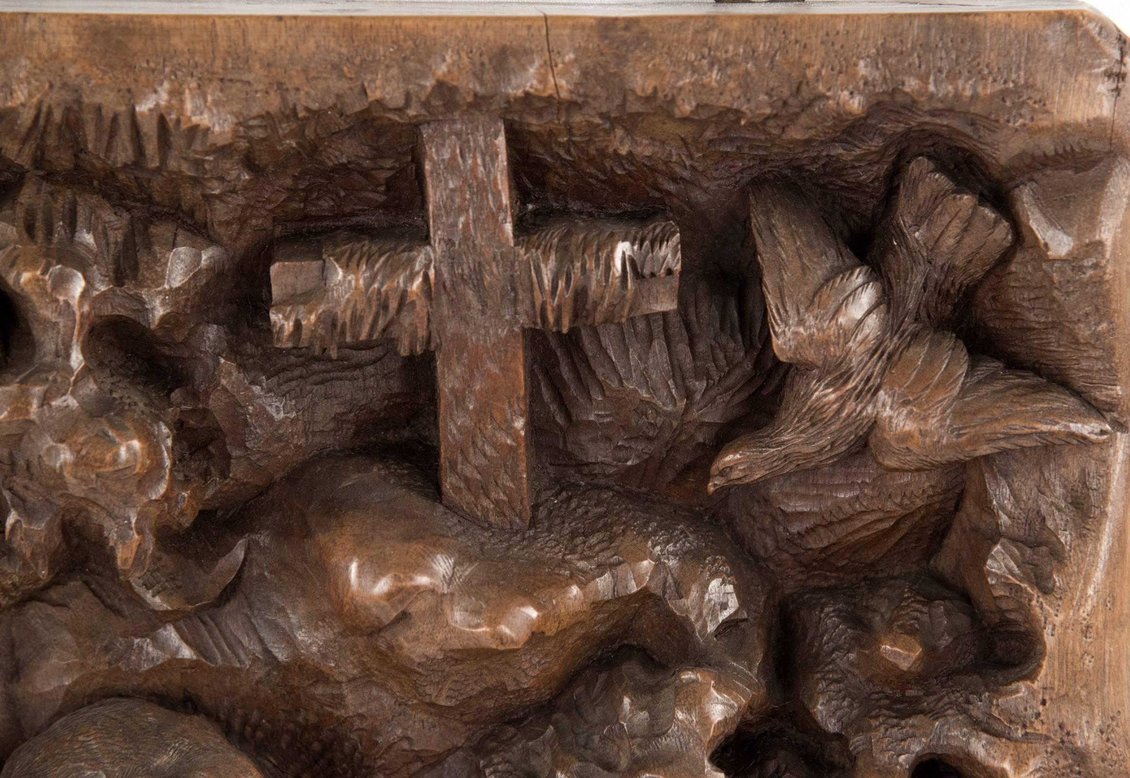 wood carving dog