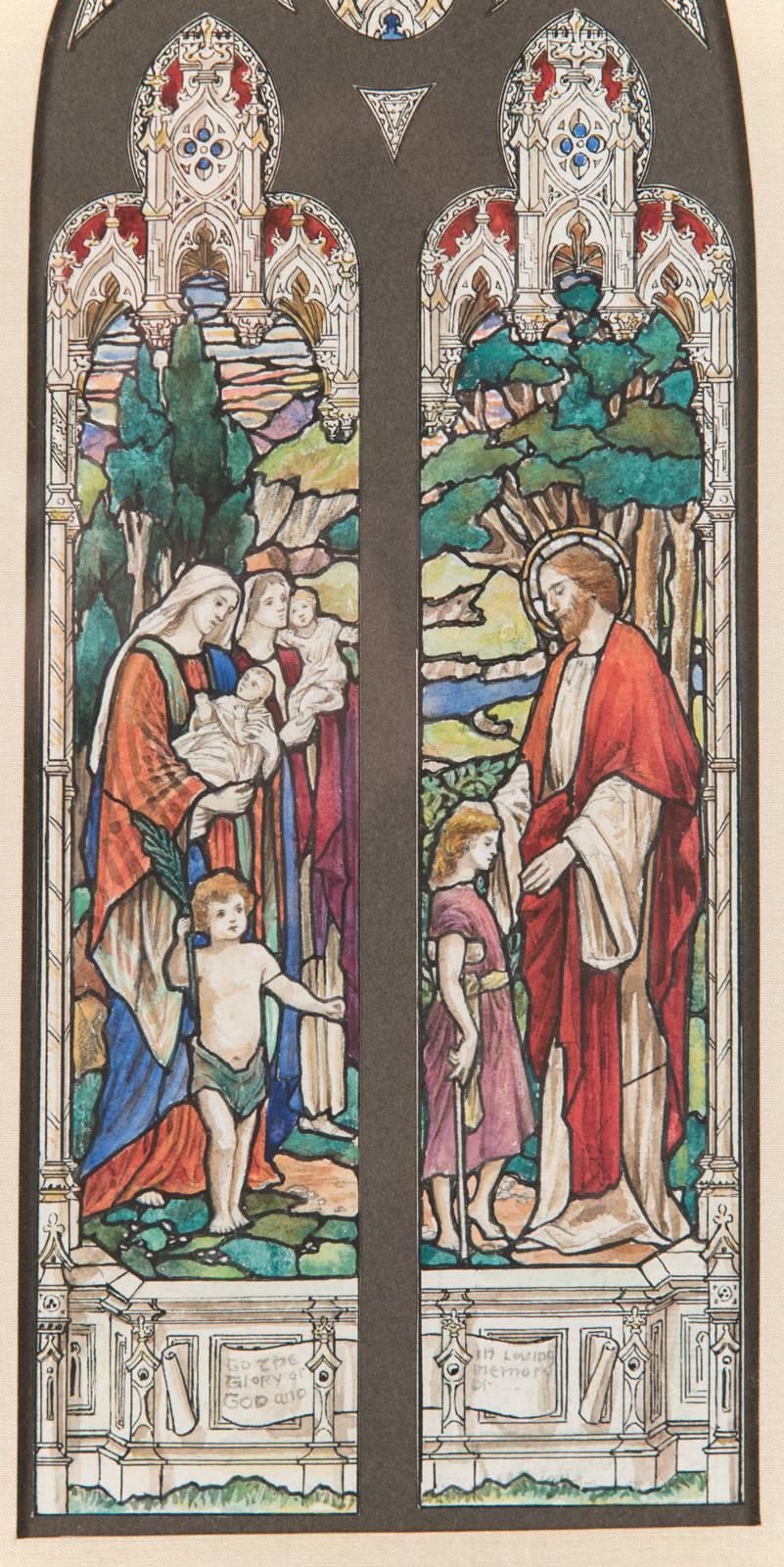 Aesthetic Movement Christ Blessing the Children by William Camm For Sale