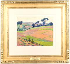 Celery Fields; Dordogne, France by Alma Brockerman "A.B." Wright