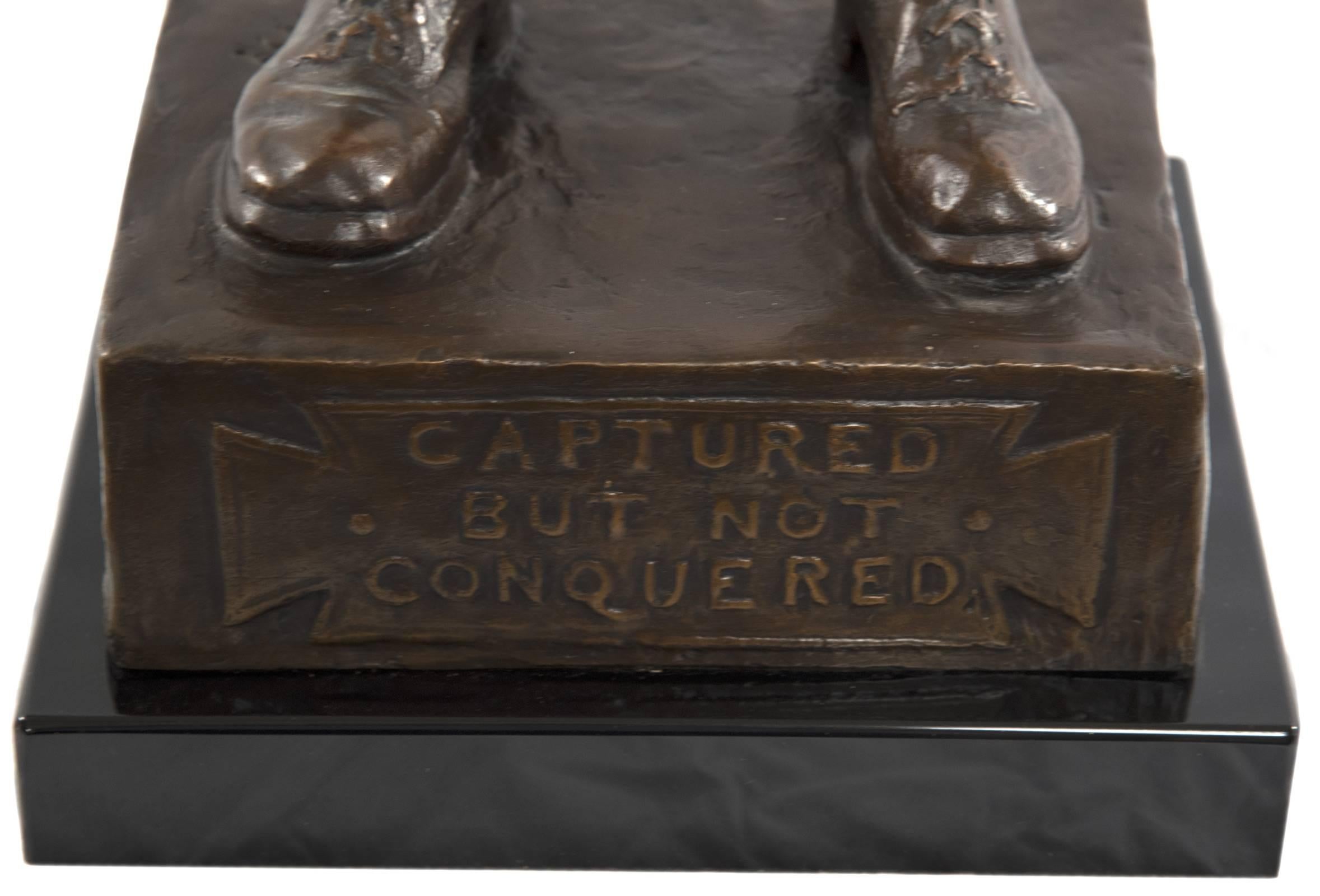 American Captured But Not Conquered by Cyrus Dallin, 1918 For Sale