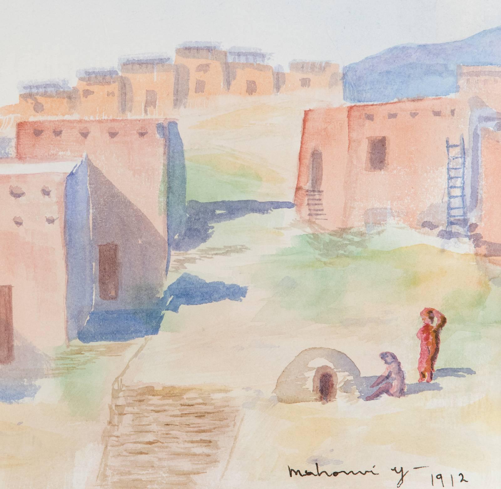 20th Century Laguna Pueblos by Mahonri Young