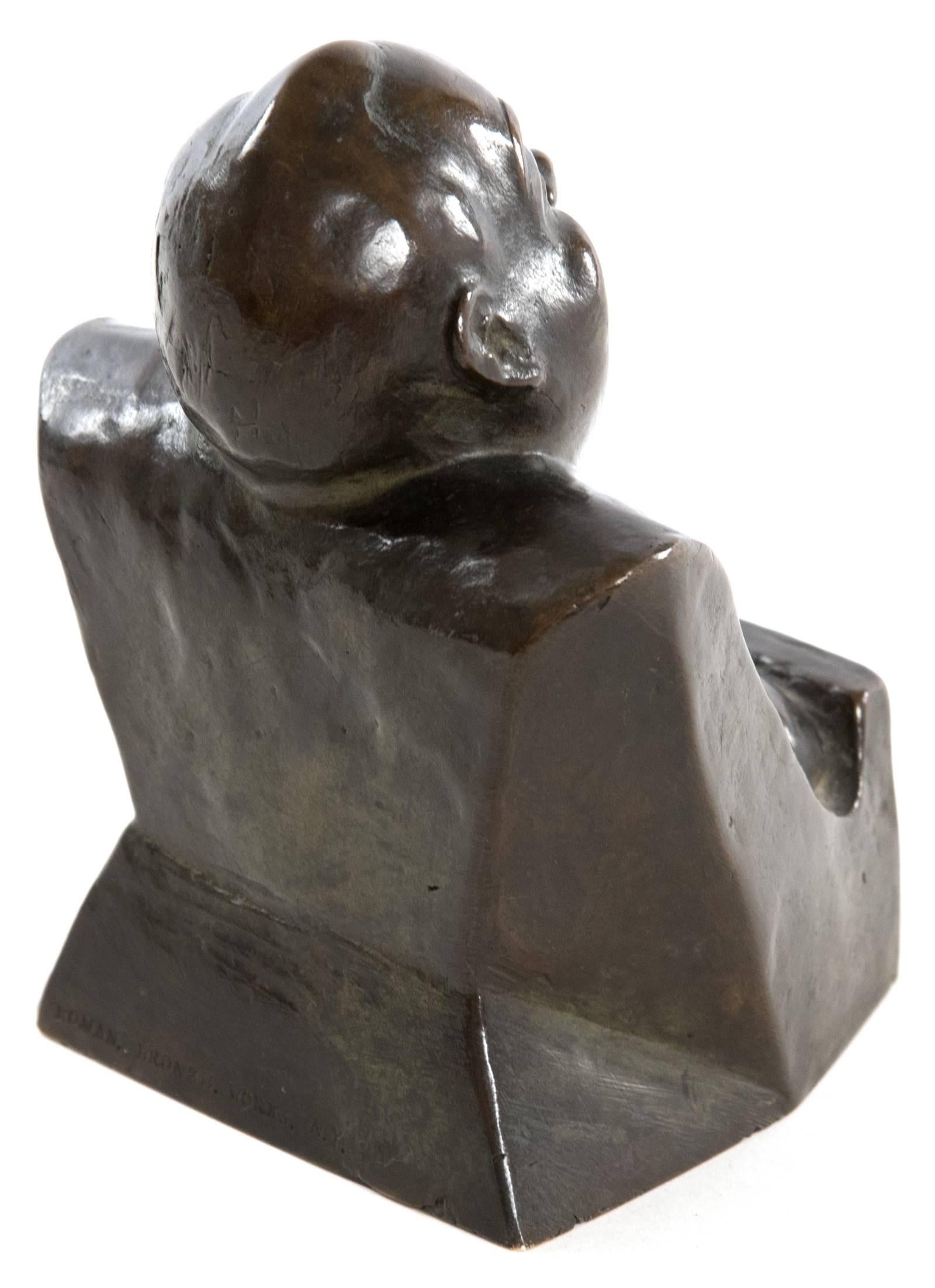 20th Century Bronze Statue 