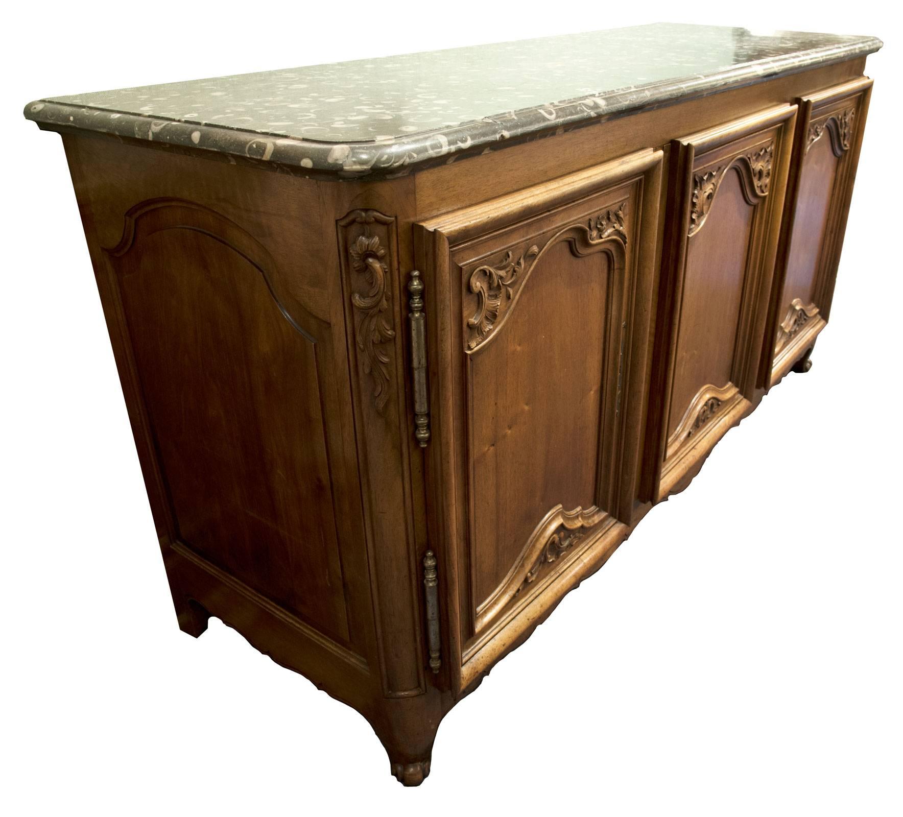 antique marble top sideboard