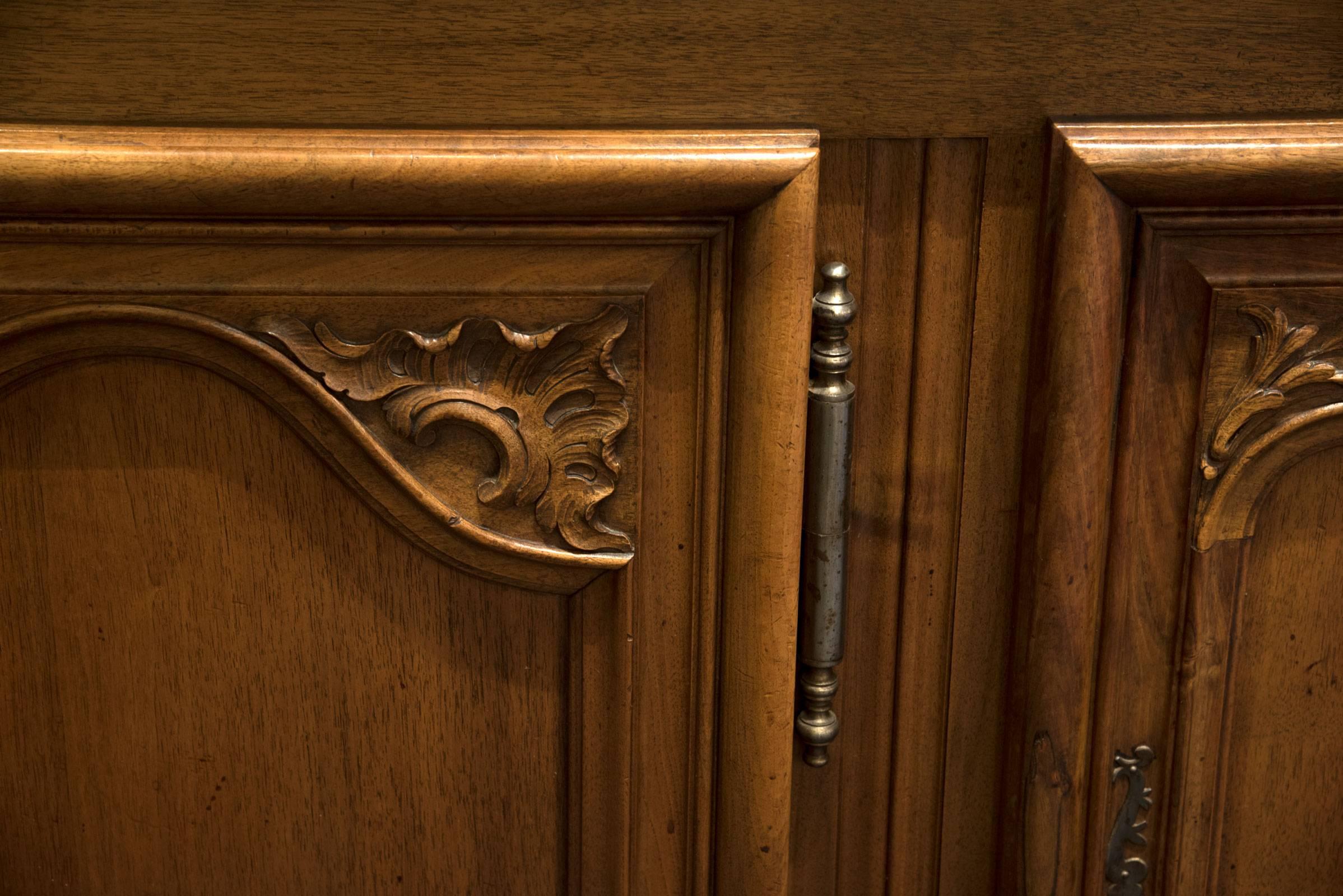 French Regency Marble Top Sideboard In Good Condition For Sale In Salt Lake City, UT