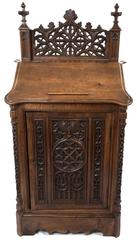 Carved Oak Gothic Revival Lectern
