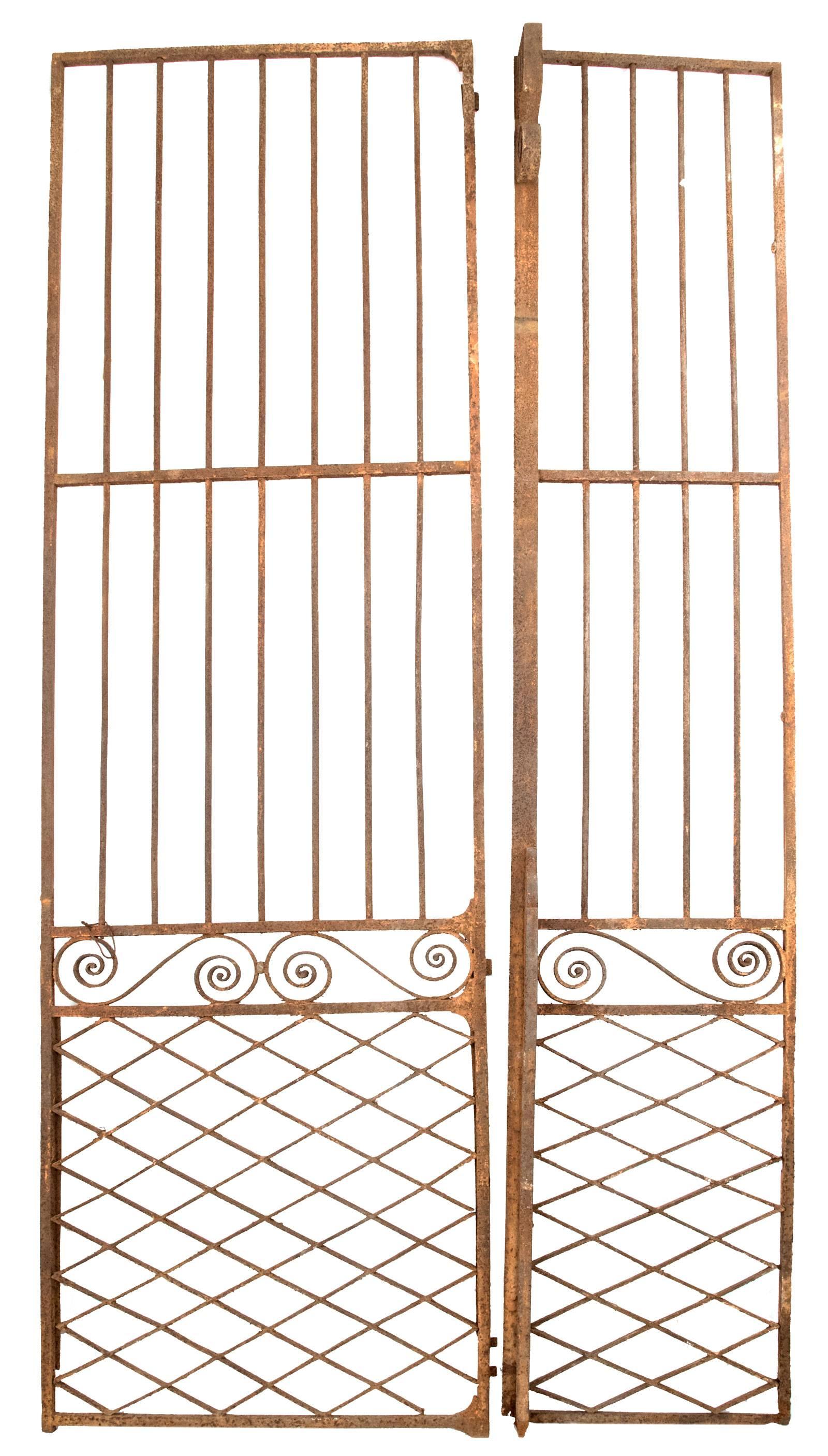 Neoclassical Set of 18th Century French Wrought Iron Gates