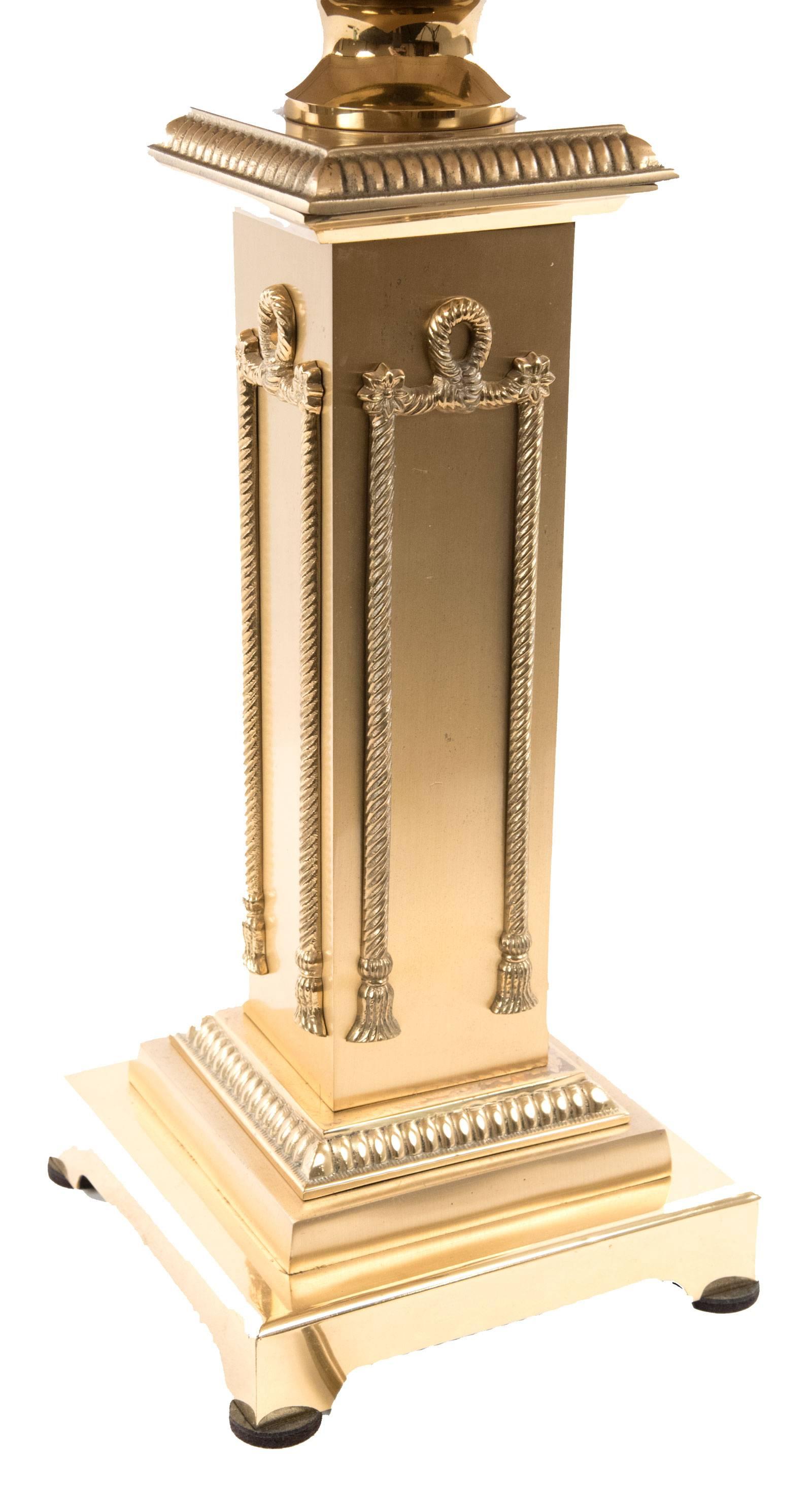 Gold Plate Neoclassical Style Gold-Plated Table Lamp