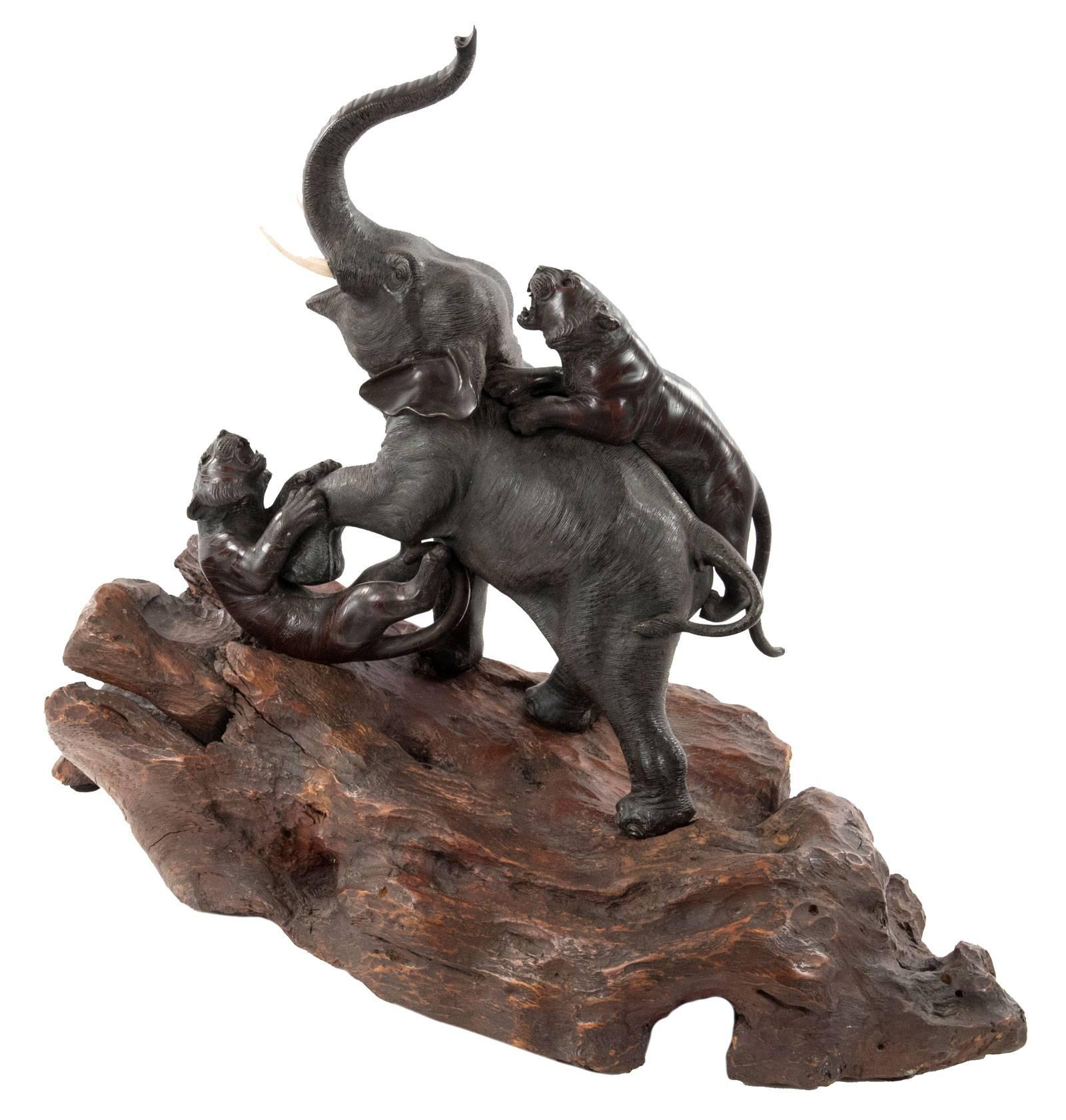 meiji bronze elephant