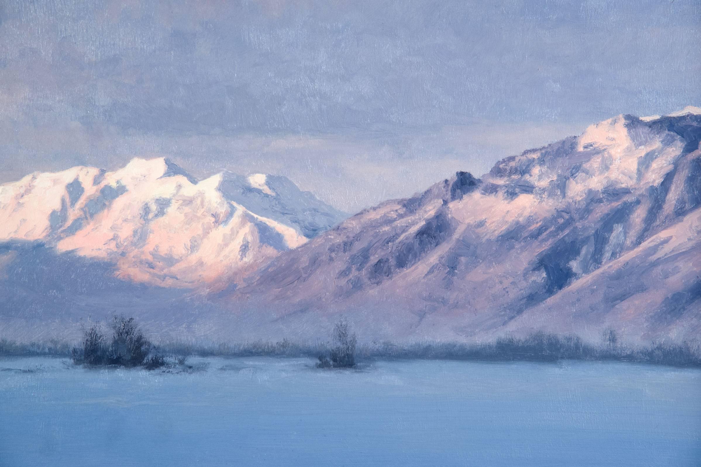Winter Sunset Over Mount Timpanogos '2017' by Ryan Brown In Good Condition In Salt Lake City, UT