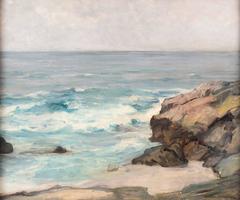Oil on Canvas Seascape Painting by Maurice Braun
