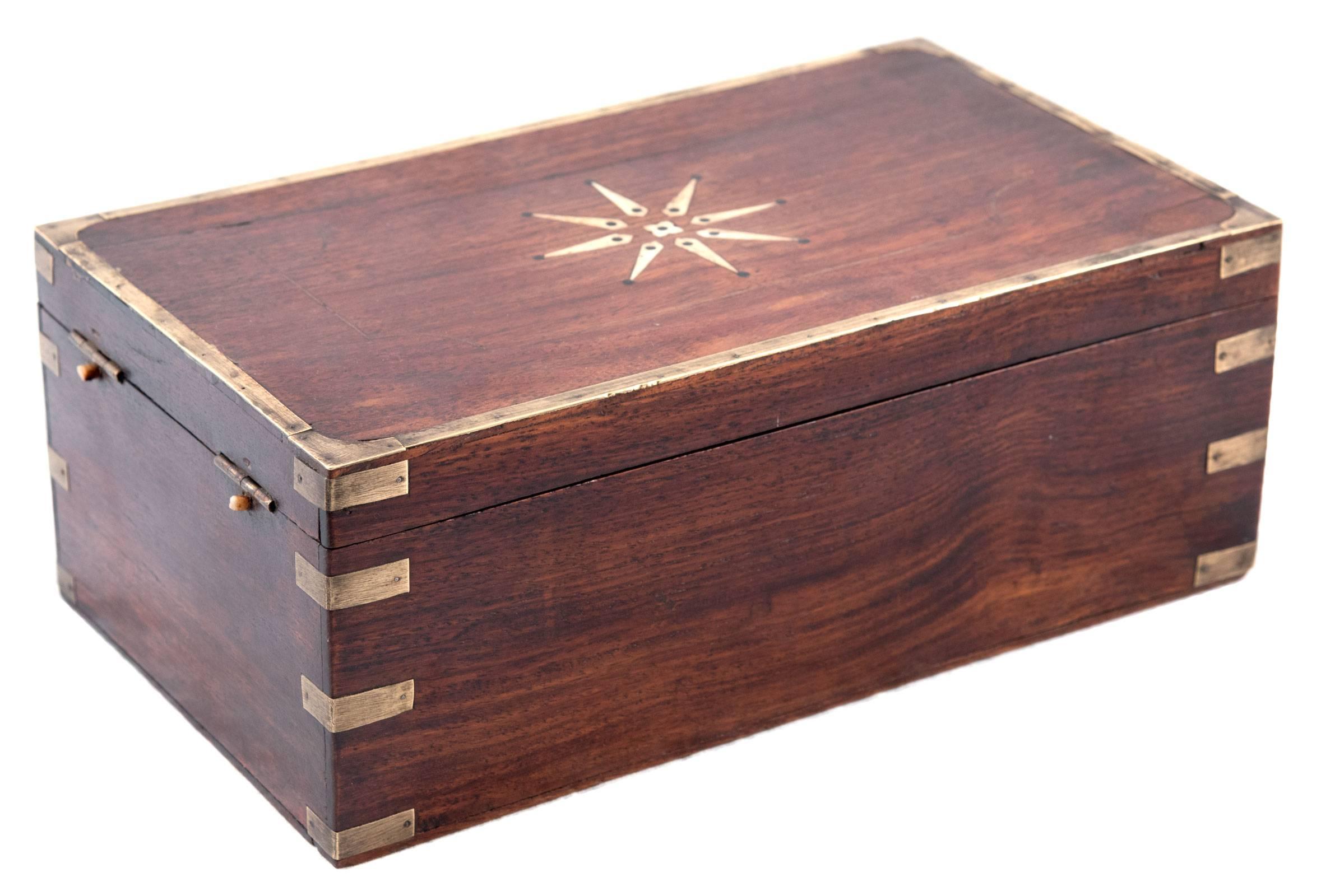 19th Century Mahogany Apothecary Box In Good Condition In Salt Lake City, UT