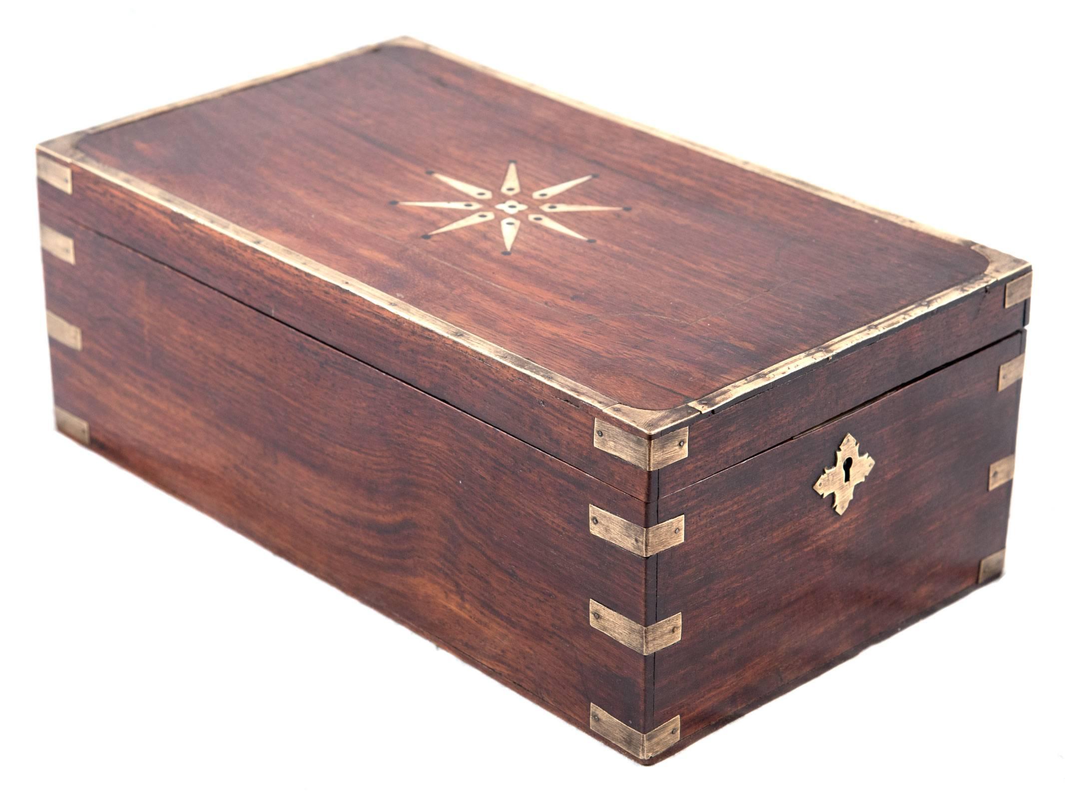 European 19th Century Mahogany Apothecary Box