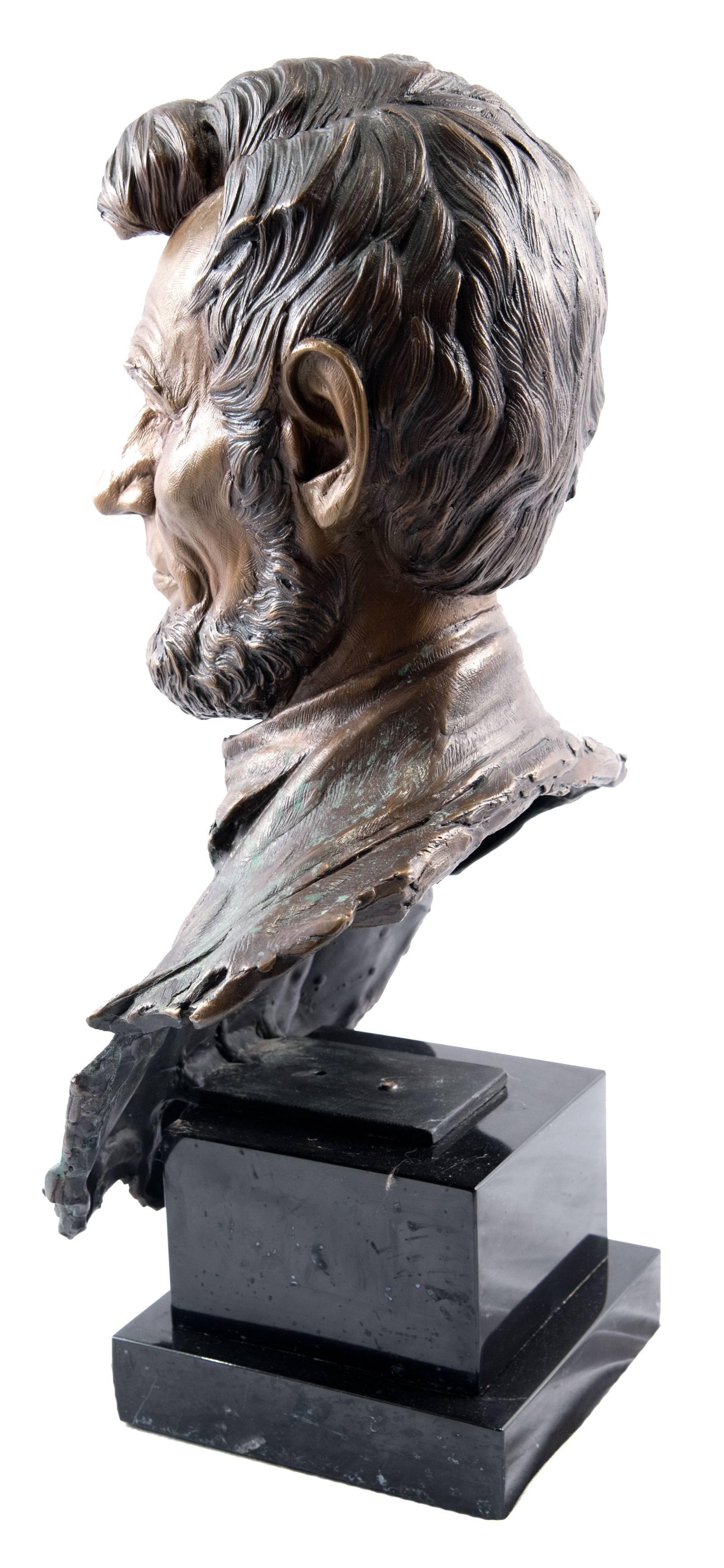 Bronze Bust of Lincoln by Greg Polutanovich 2