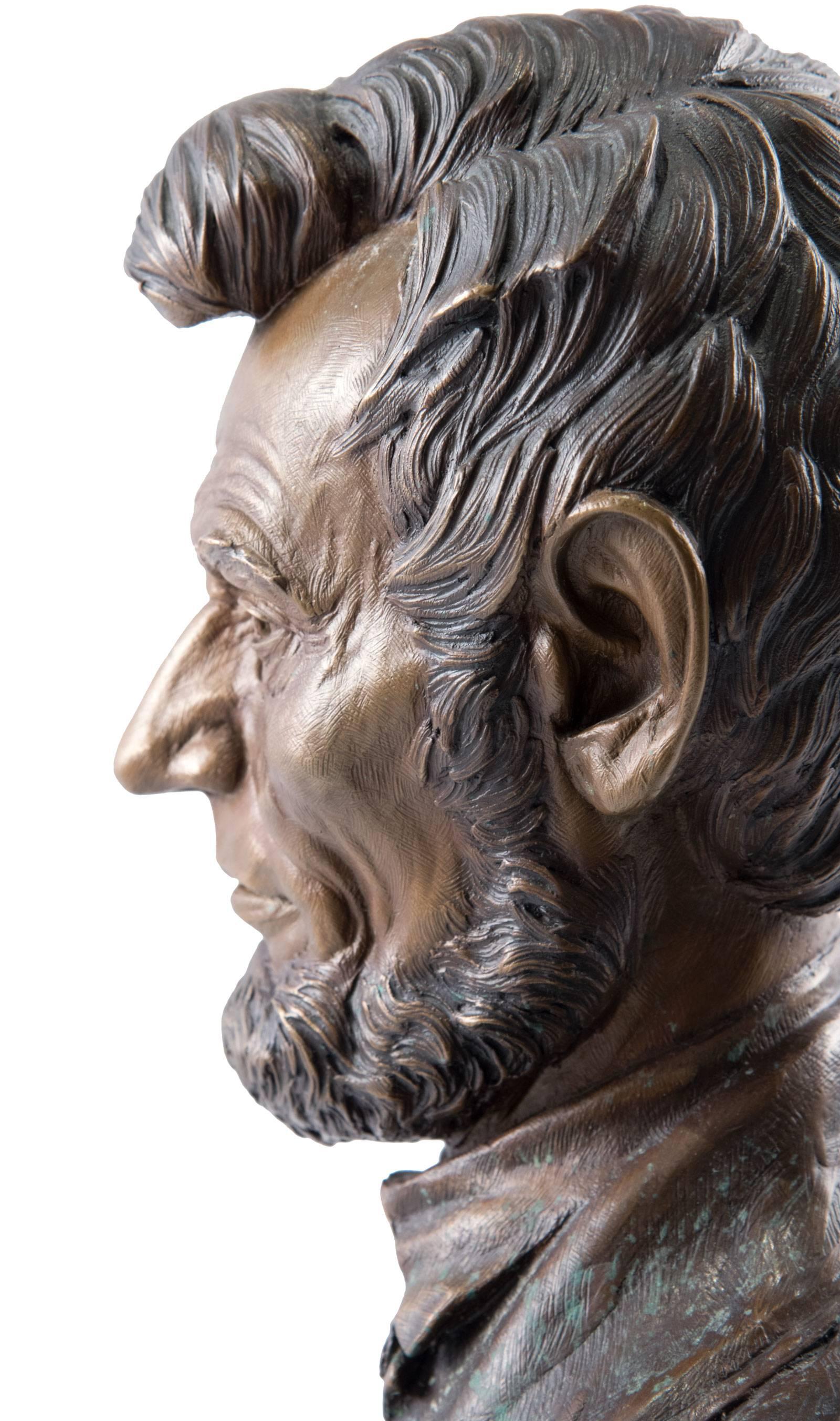 Bronze Bust of Lincoln by Greg Polutanovich 3