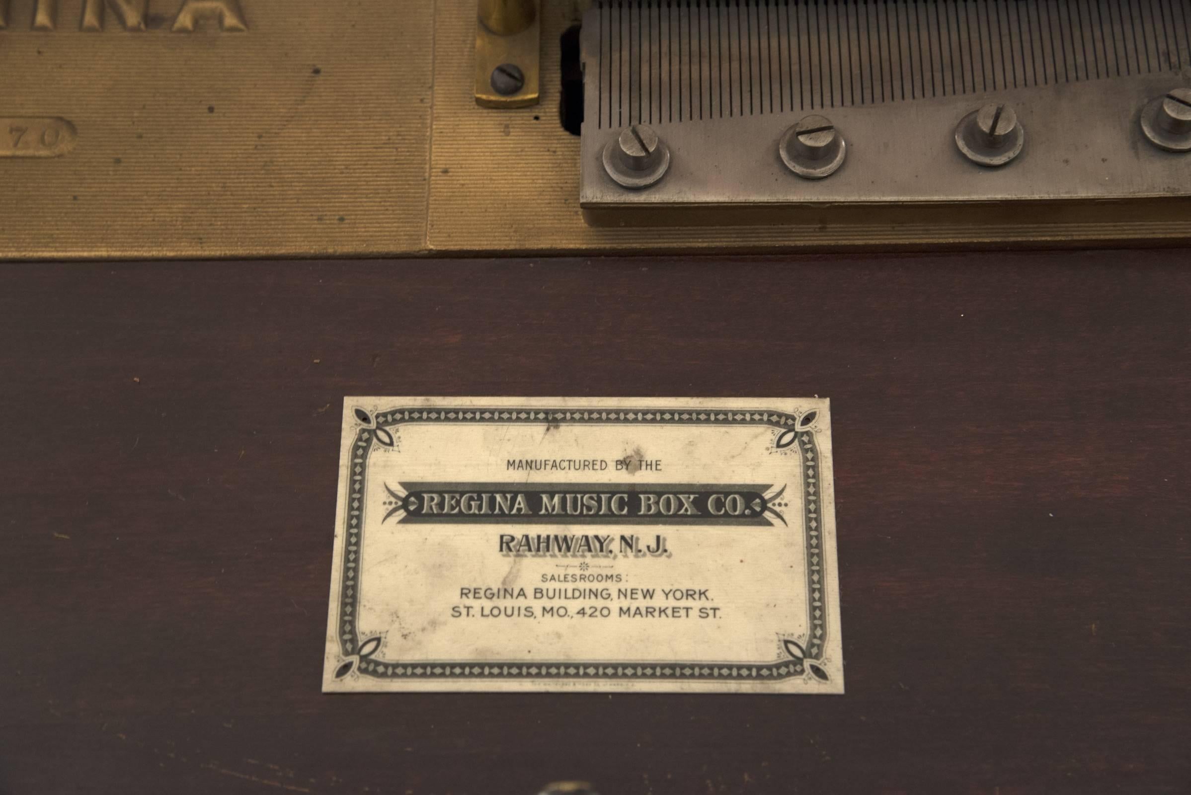 regina music box cabinet