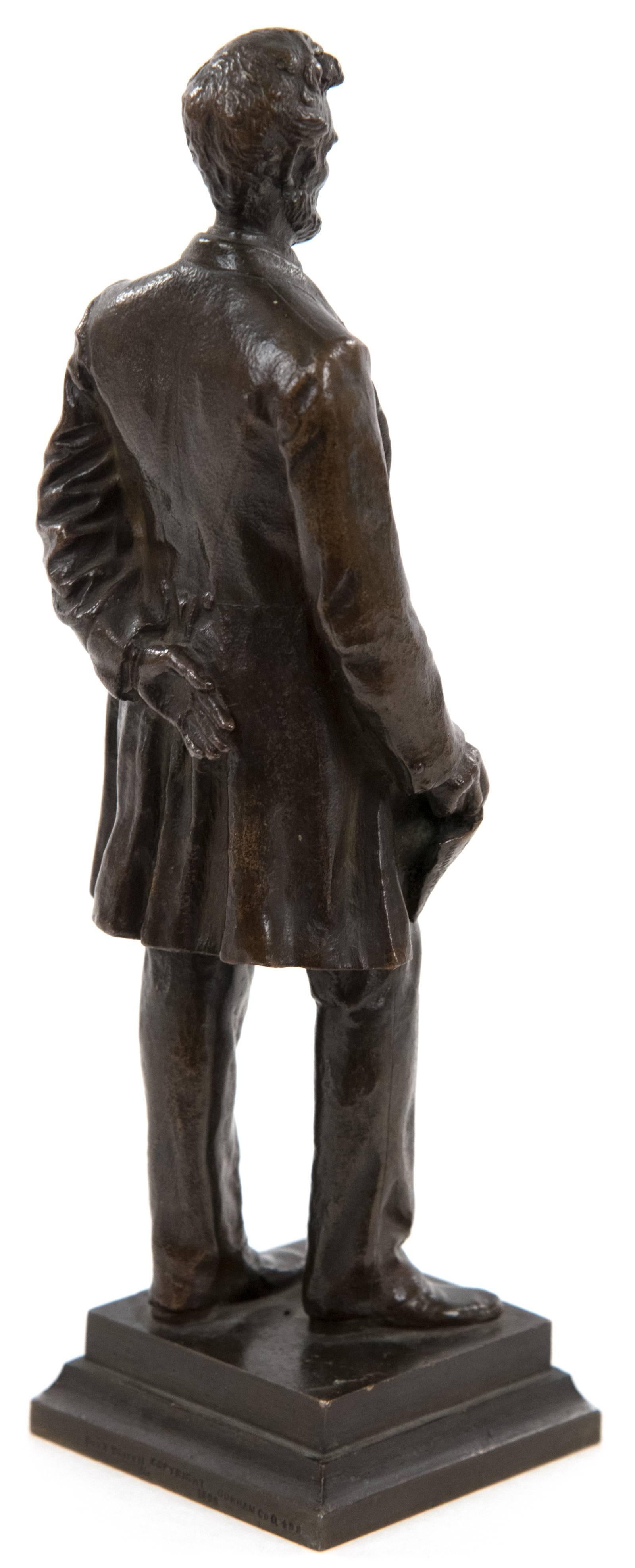Abraham Lincoln Bronze Statuette by George E. Bissell In Good Condition In Salt Lake City, UT