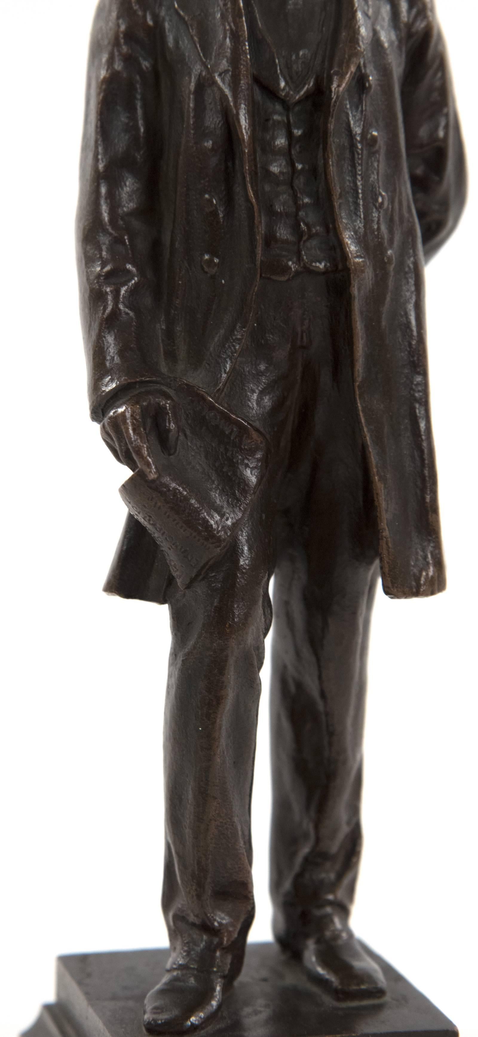 Abraham Lincoln Bronze Statuette by George E. Bissell 1