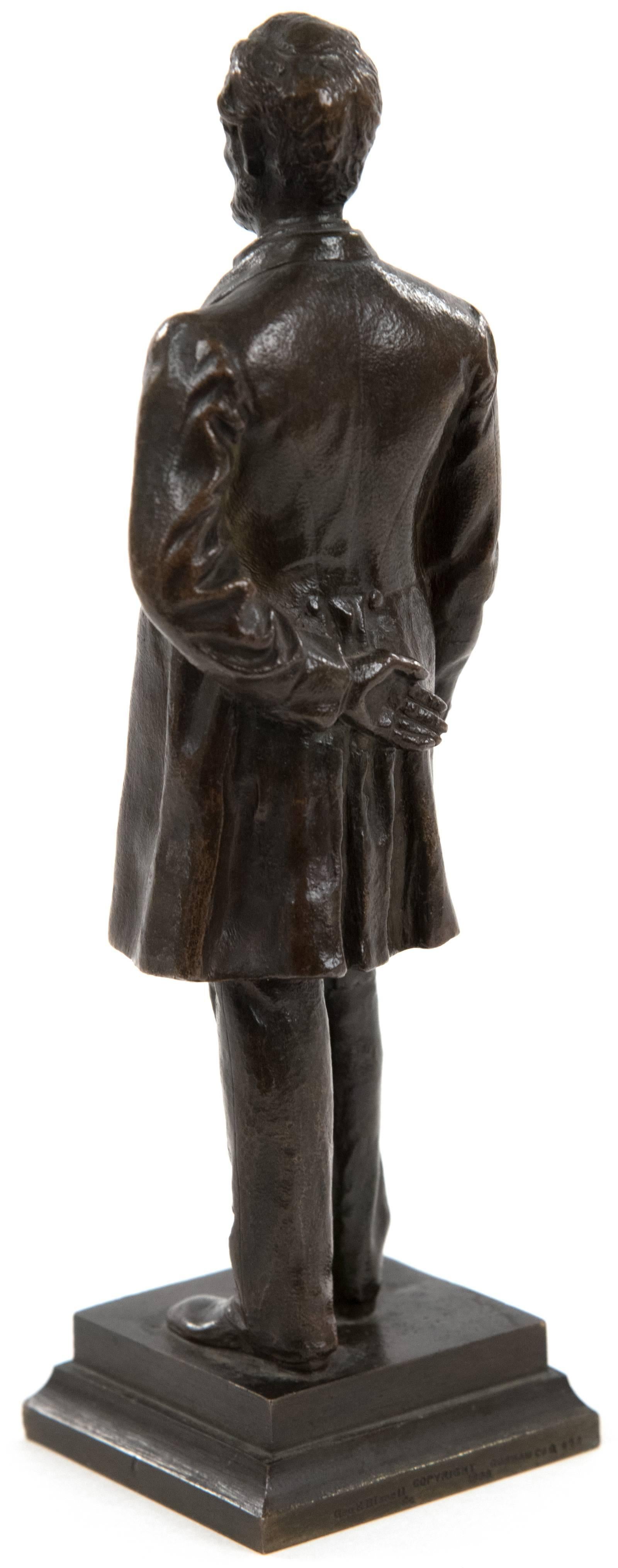 19th Century Abraham Lincoln Bronze Statuette by George E. Bissell
