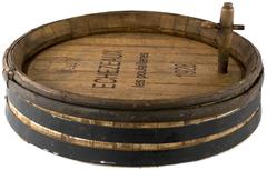 Period Burdundy Wine Casket Face with Spigot