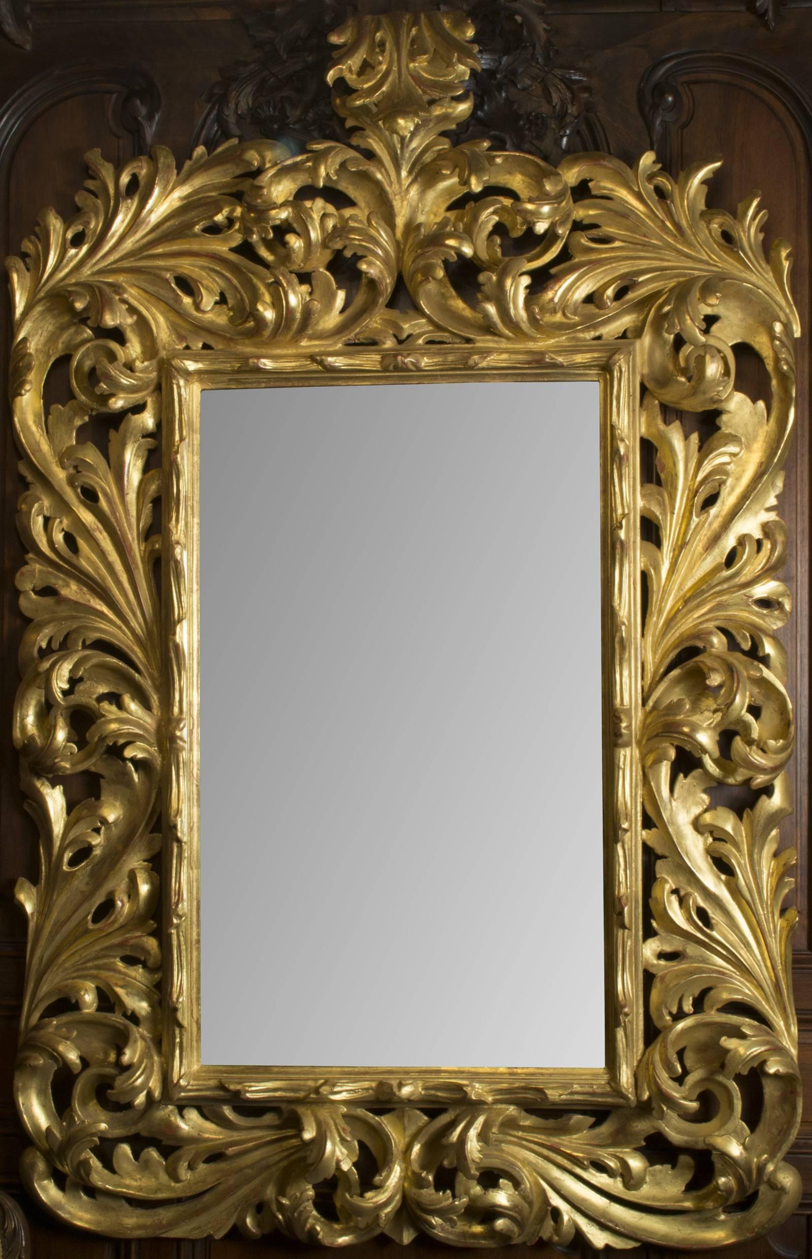 Italian Gilt Venetian Carved Mirror
